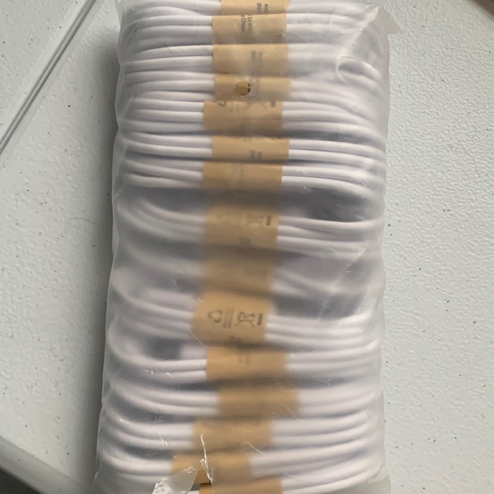 5 Micro USB charger cords (no square included)